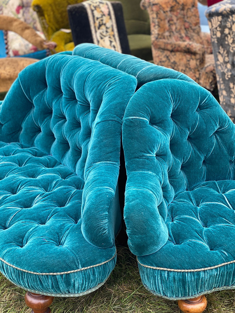 Thumbnail: A 19th century 4 piece conversation seat 