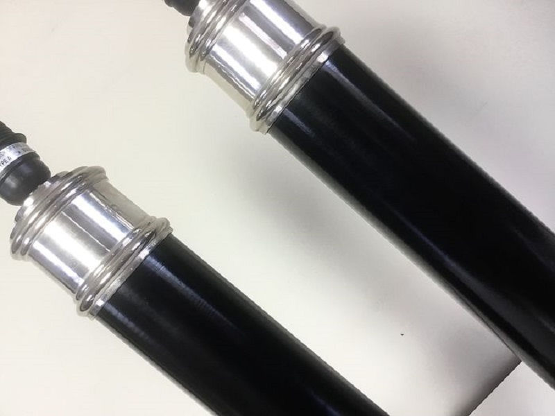 Thumbnail: Mid Century Empire Style Column Table Lamps, 1950's, Set Of 2