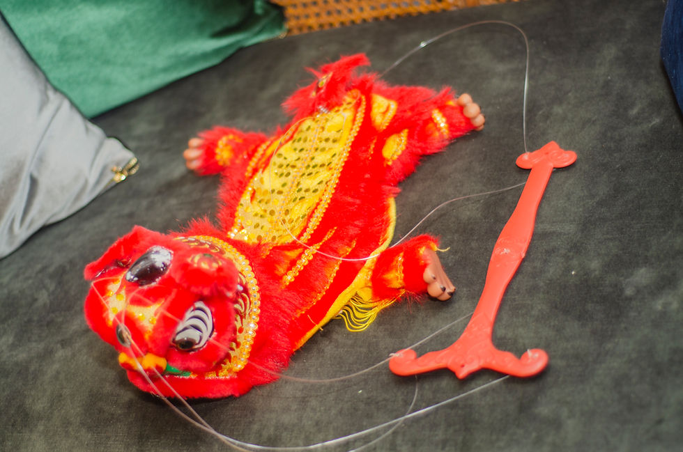Thumbnail: Chinese Dragon Foo Dog Marionet 6