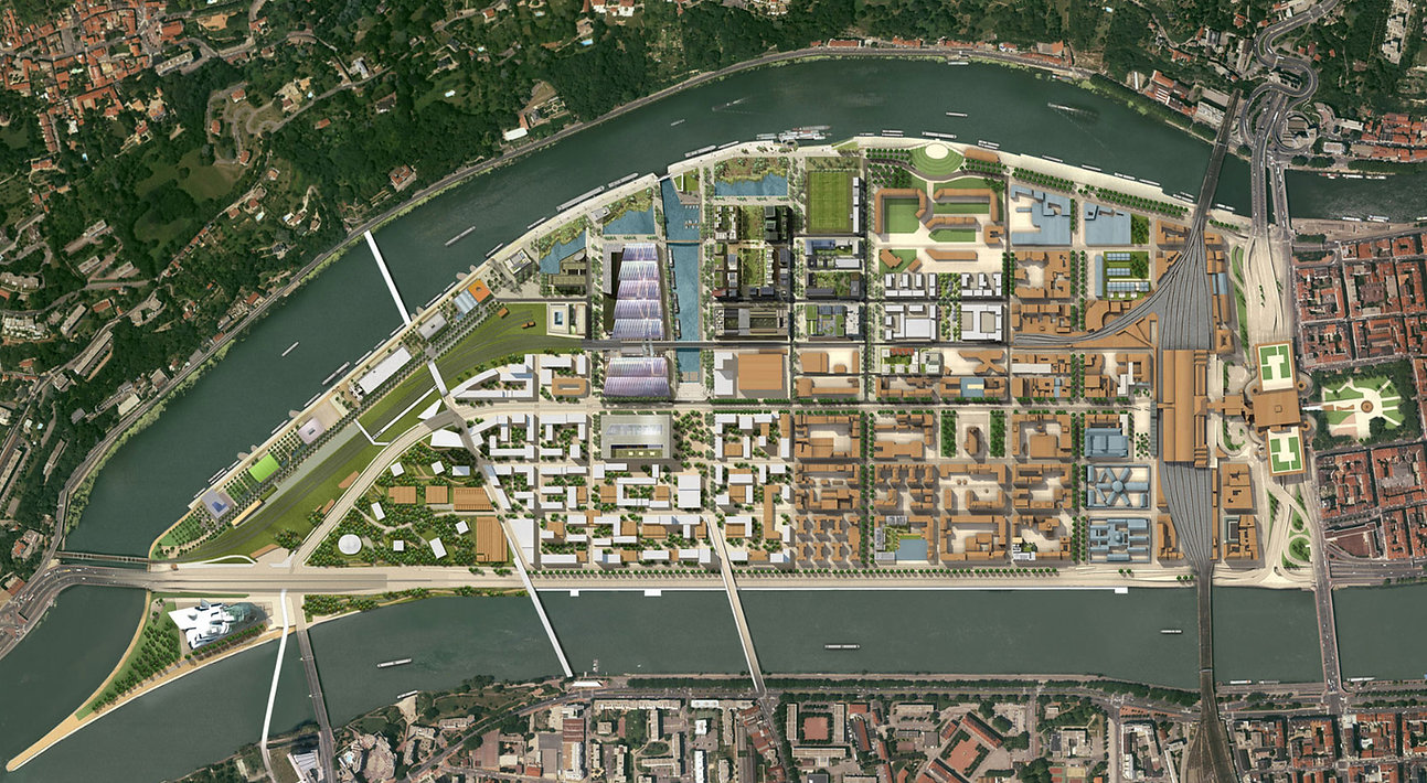 Plan d'urbanisme Lyon La Confluence 2016