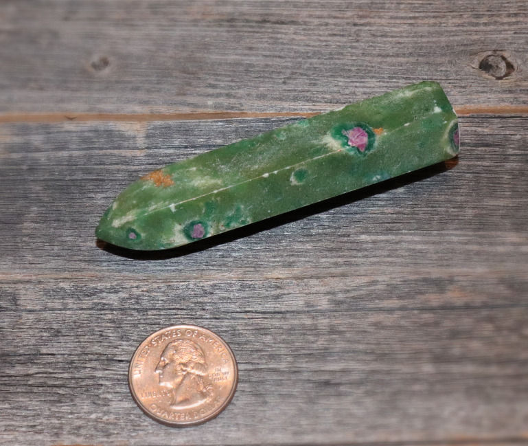Zoisite with Ruby Wands