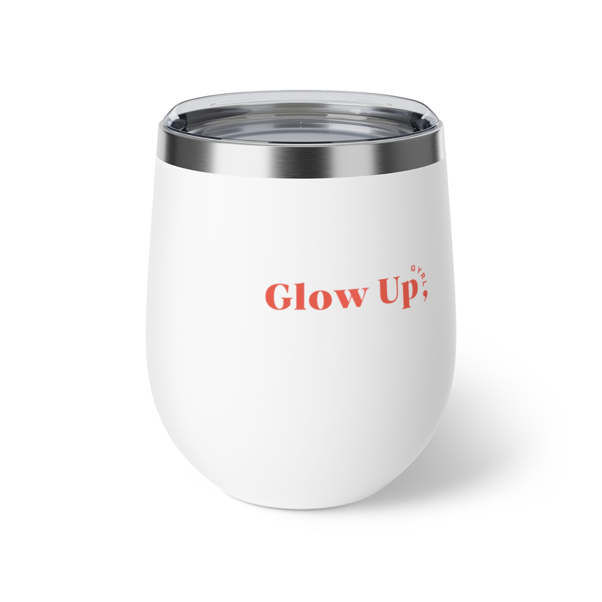Glow Up, Gyrl Copper Insulated Cup - 12oz Travel Tumbler 