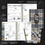 Thumbnail: Interior pages of the 2026 plaid planner showing monthly spread, weekly spread, habit tracker, notes pages, and coordinating
