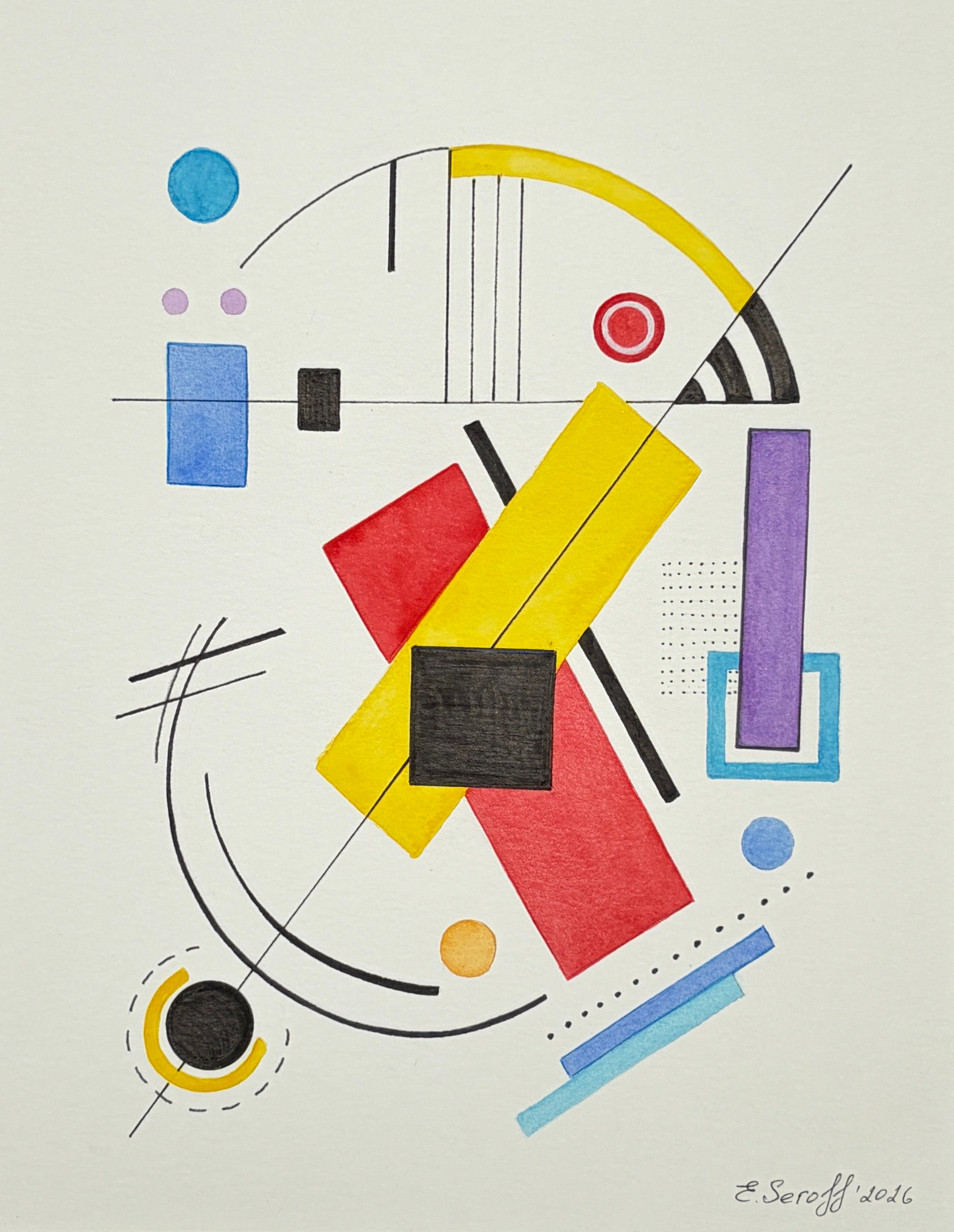 Abstract Composition 0312 by Elena Seroff