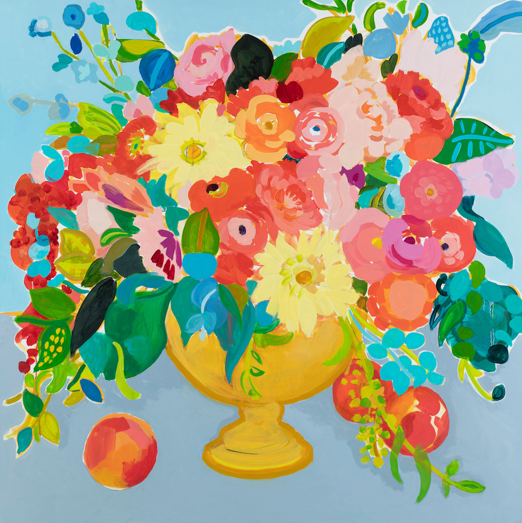 Peonies and Peaches by Fotini Christophillis