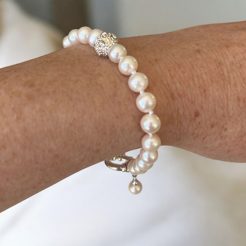 Thumbnail: Freshwater 6.5-7 mm Round Pearl with Sterling Silver