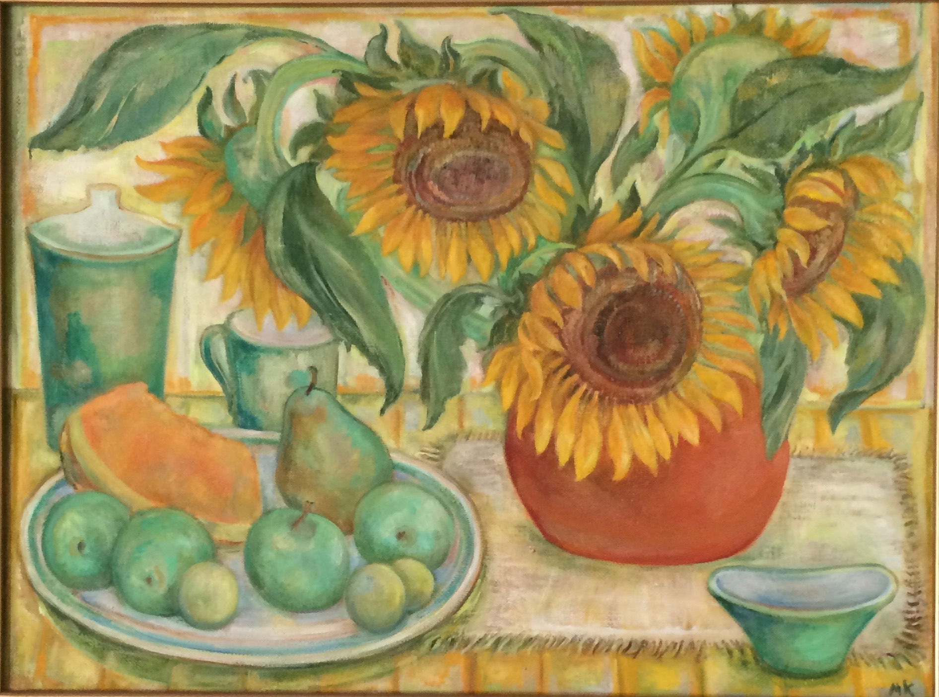 Still Life with Sunflowers by Marina Kalinovsky