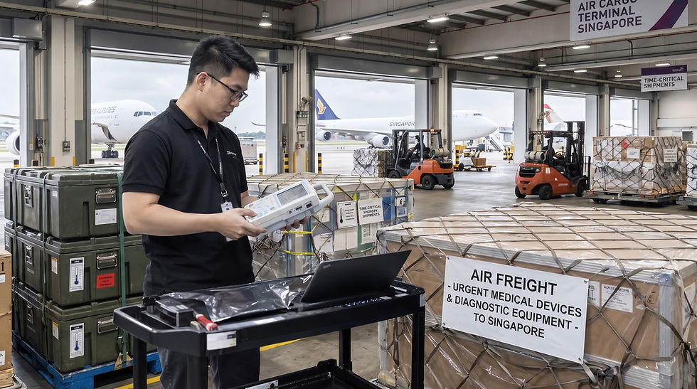 Air Freight to Singapore: Shipping Time-Critical Medical Devices & Diagnostic Equipment