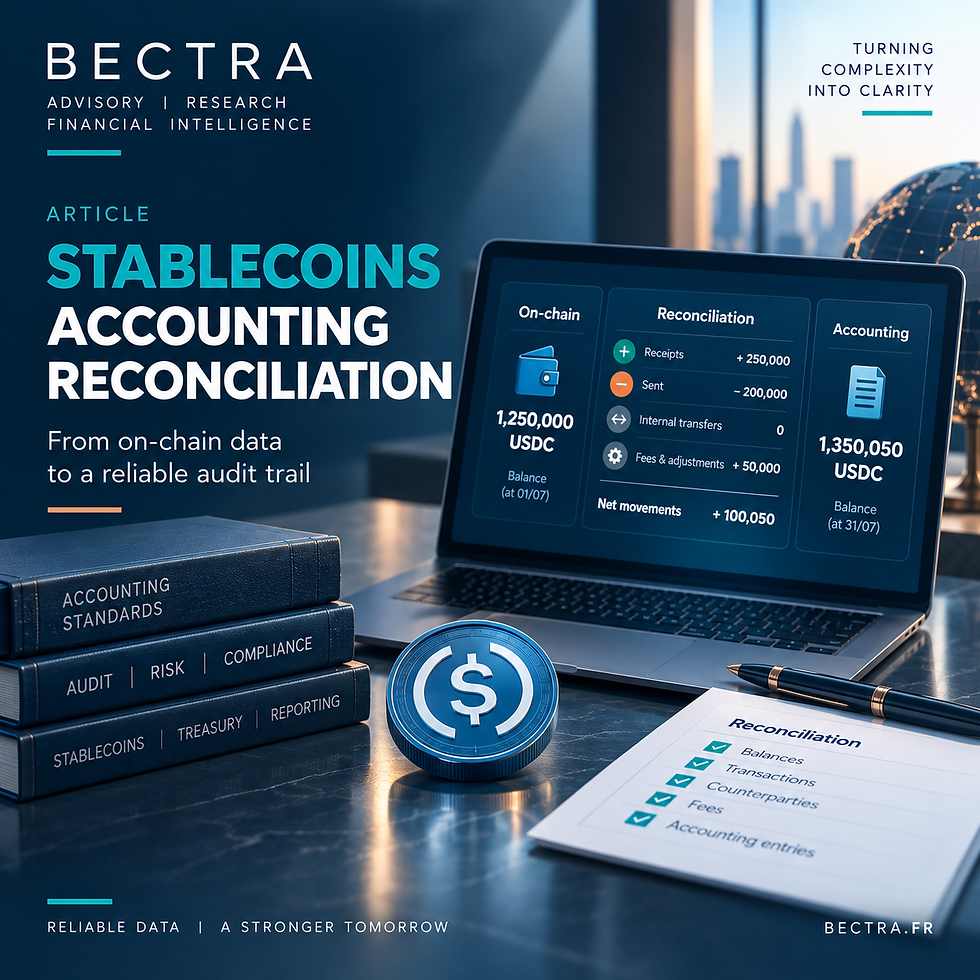 BECTRA — stablecoin accounting reconciliation between on-chain data, wallets and the general ledger