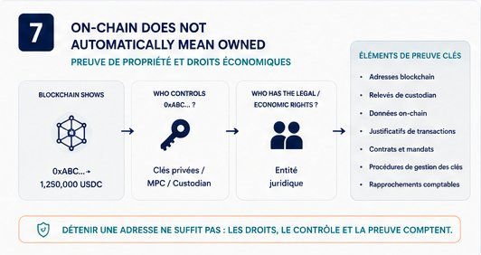 On-chain ne signifie pas automatiquement propriété