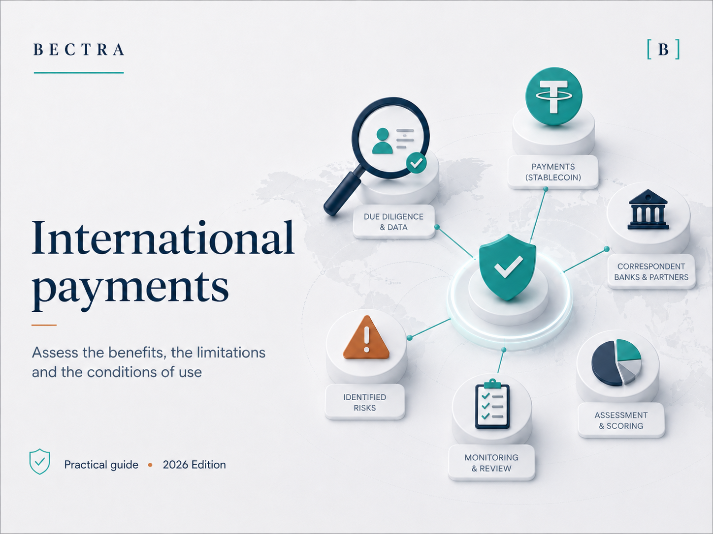 BECTRA guide comparing international bank payments with stablecoin payments