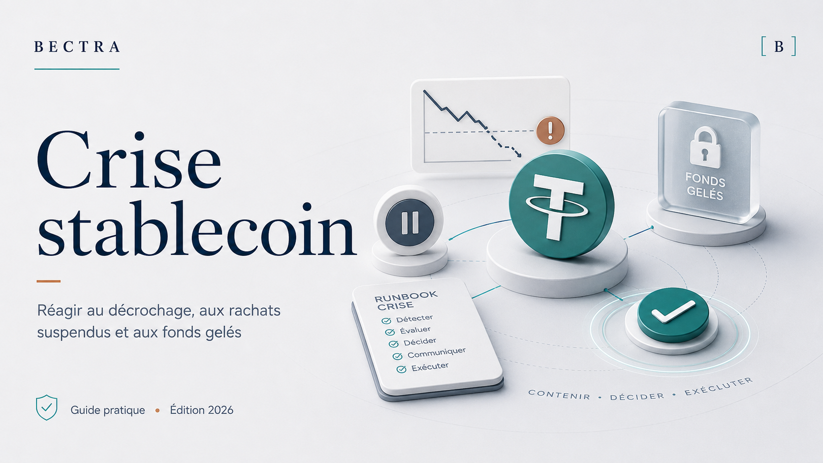 Guide BECTRA 2026 sur la gestion de crise d’un stablecoin en décrochage, rachats perturbés ou fonds bloqués
