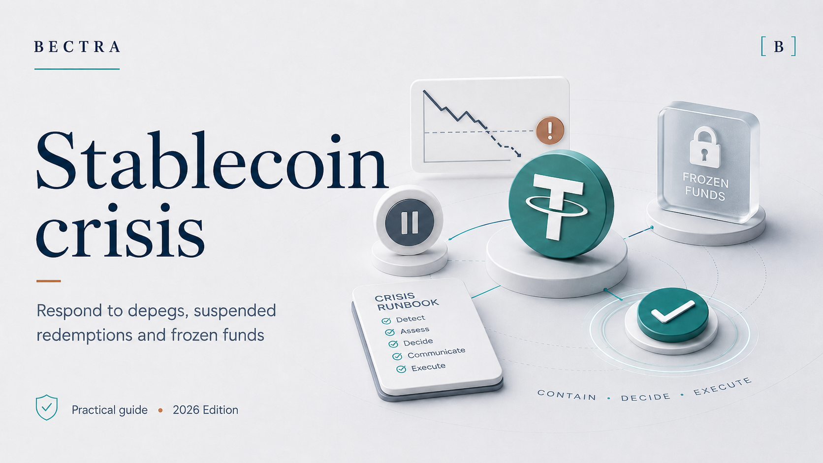BECTRA 2026 crisis guide for stablecoin depeg, disrupted redemptions and frozen funds