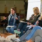 Amanda Graham talking to a group