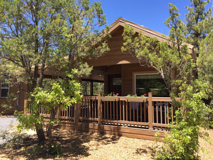 Cabin Floor Plan with Added Covered Deck