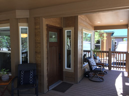 Craftsman Style Front Door with 6' Front Deck