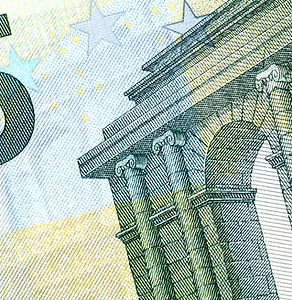 Euro Note Closeup