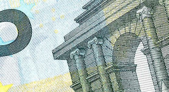 Euro Note Closeup