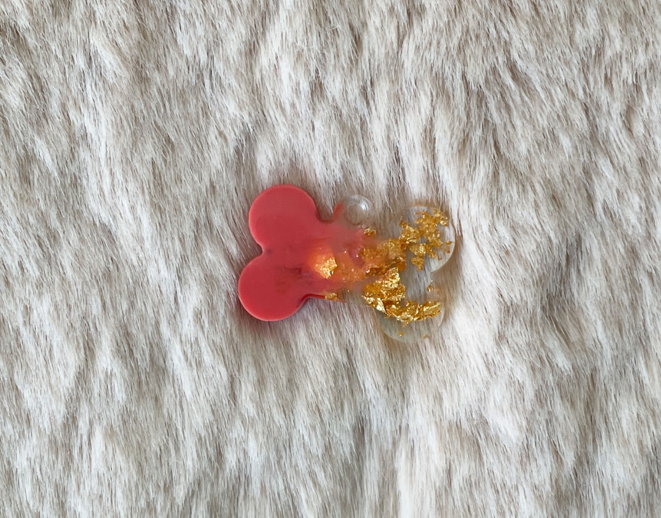 Halsbandanhänger - Rosa | Gold -S