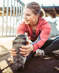 Woman Stretching