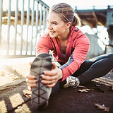 Woman Stretching