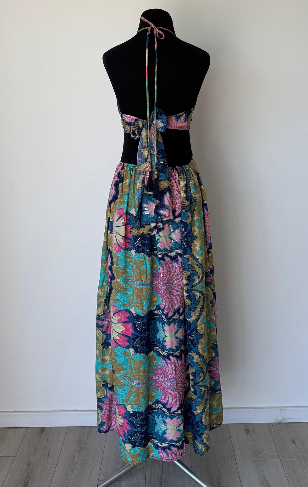 Miniatura: Vestido Maxi Tropical de Seda Fría