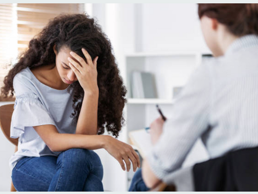 Woman getting bad news