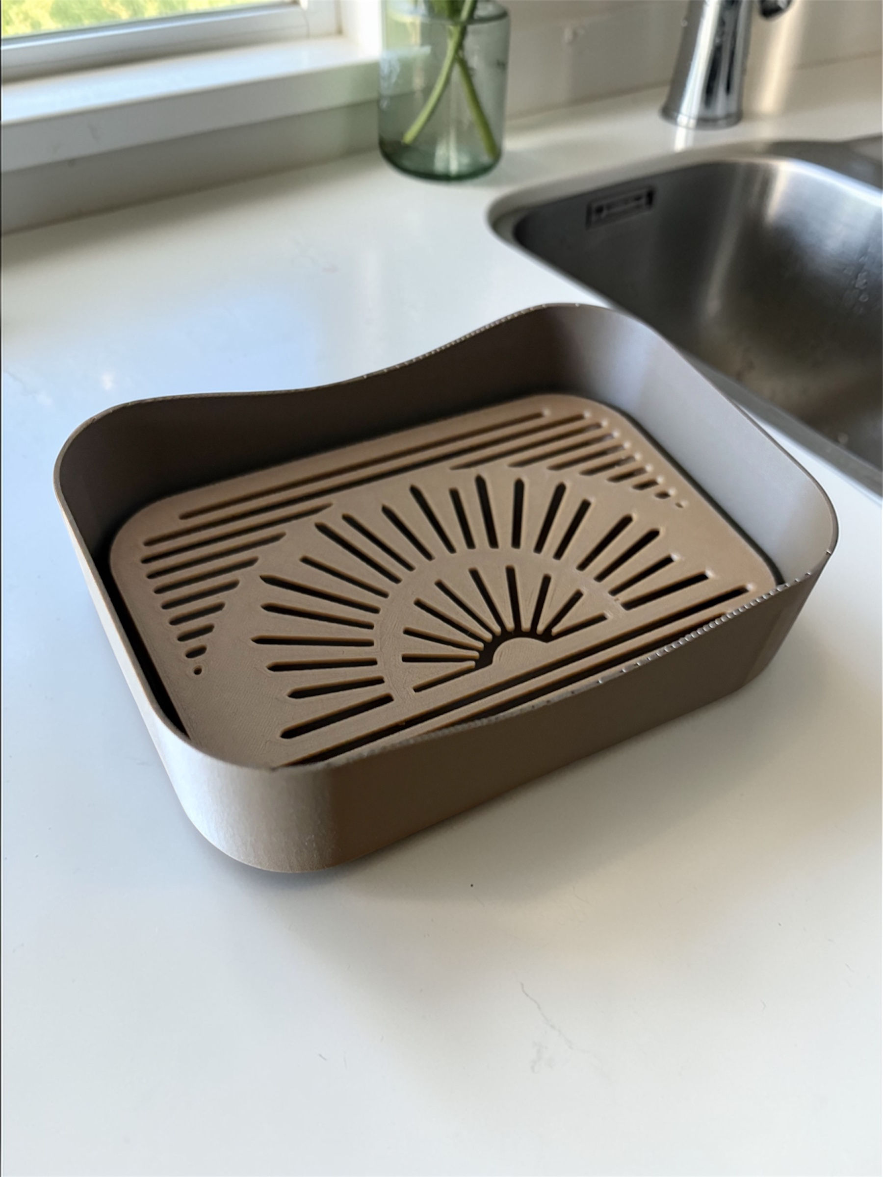 Soap Stand + Removable Tray Insert