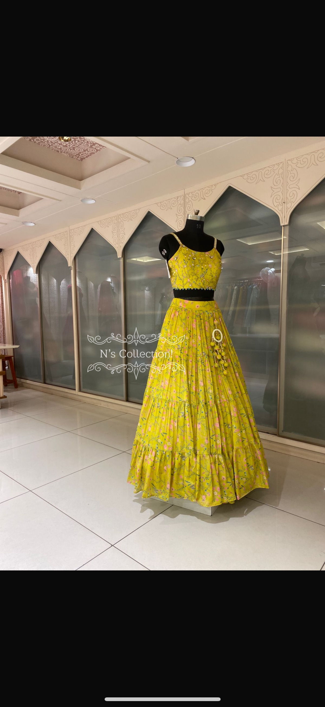 Crepe silk indo western three piece suit !  Size 38 Skirt length 41” 