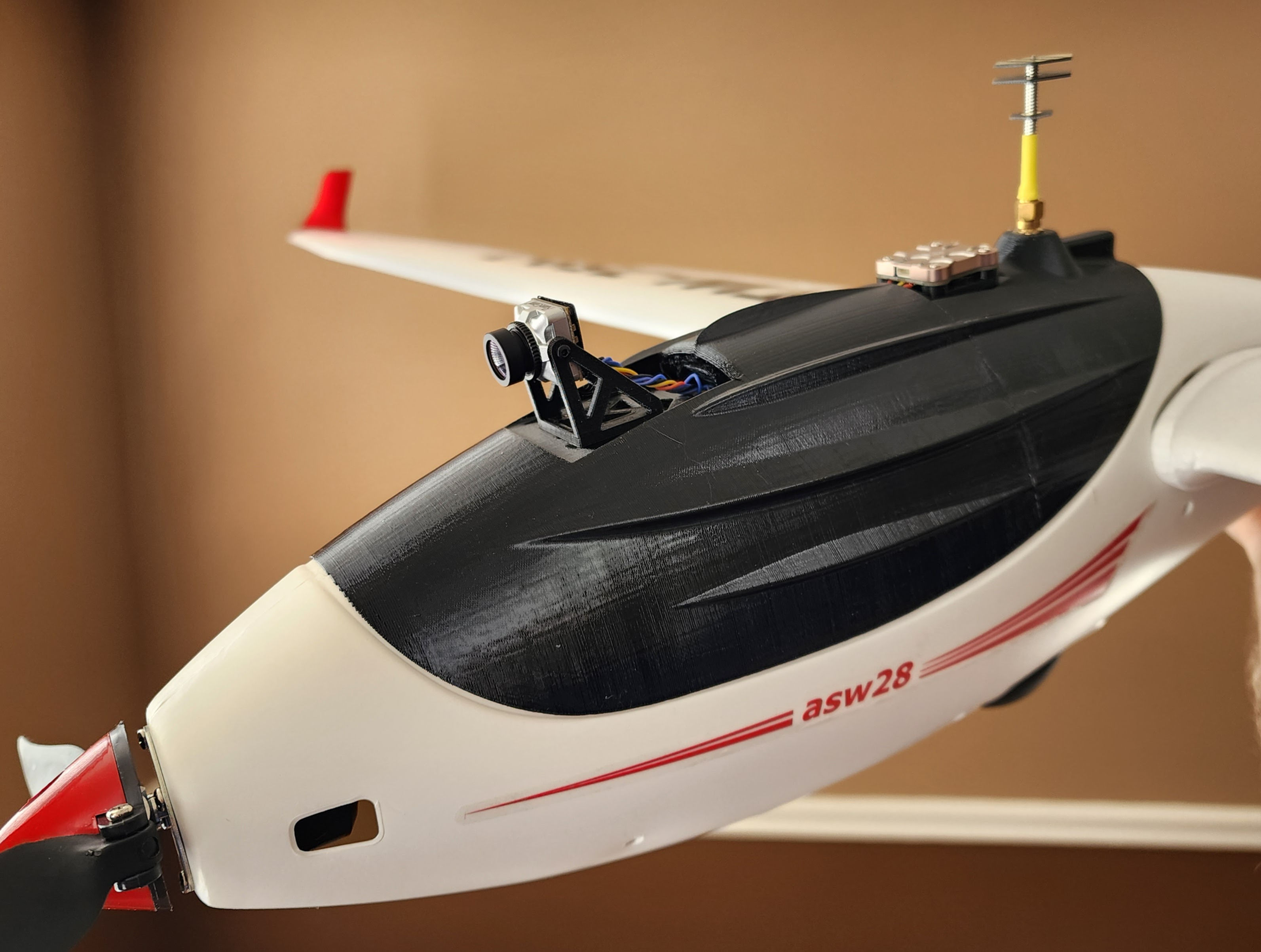 ASW28 FPV Canopy files for 3D printing.  (VOLANTEX)