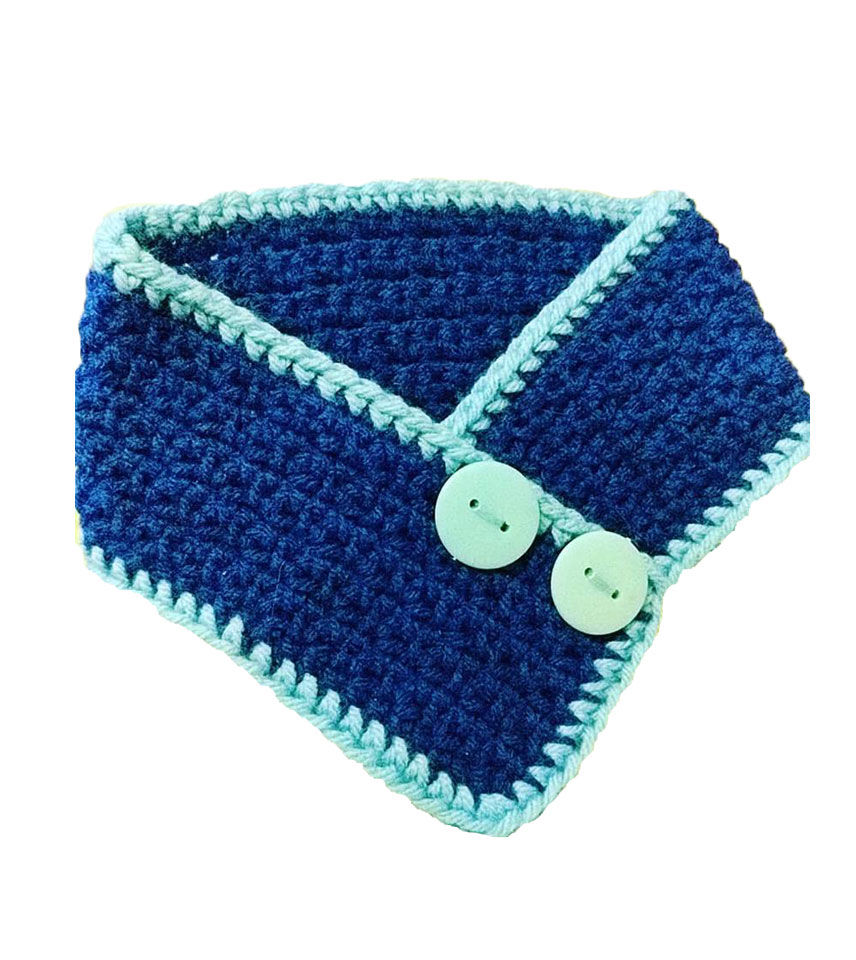 cross collar blue