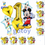 Thumbnail: 6pcs Gold Mickey Mouse Number Balloon Set