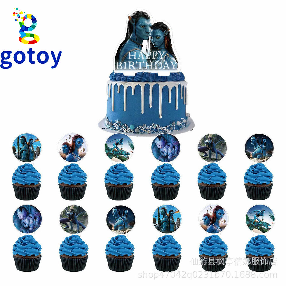 Thumbnail: Avatar Film party happy birthday flag and balloon set