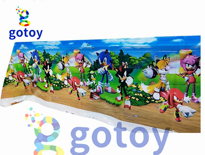 Sonic Party Supplies Table Cover 180cm108cm