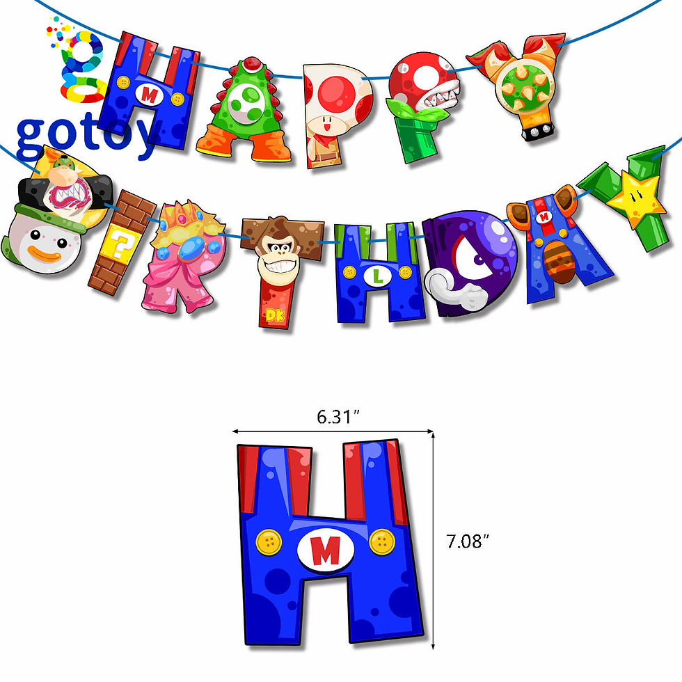 Thumbnail: Super Mario Birthday Party Supplies balloon set