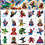 Thumbnail: 20pcs Super Hero Block dessert Tattoos Cartoon Birthday Party 5cm*5cm