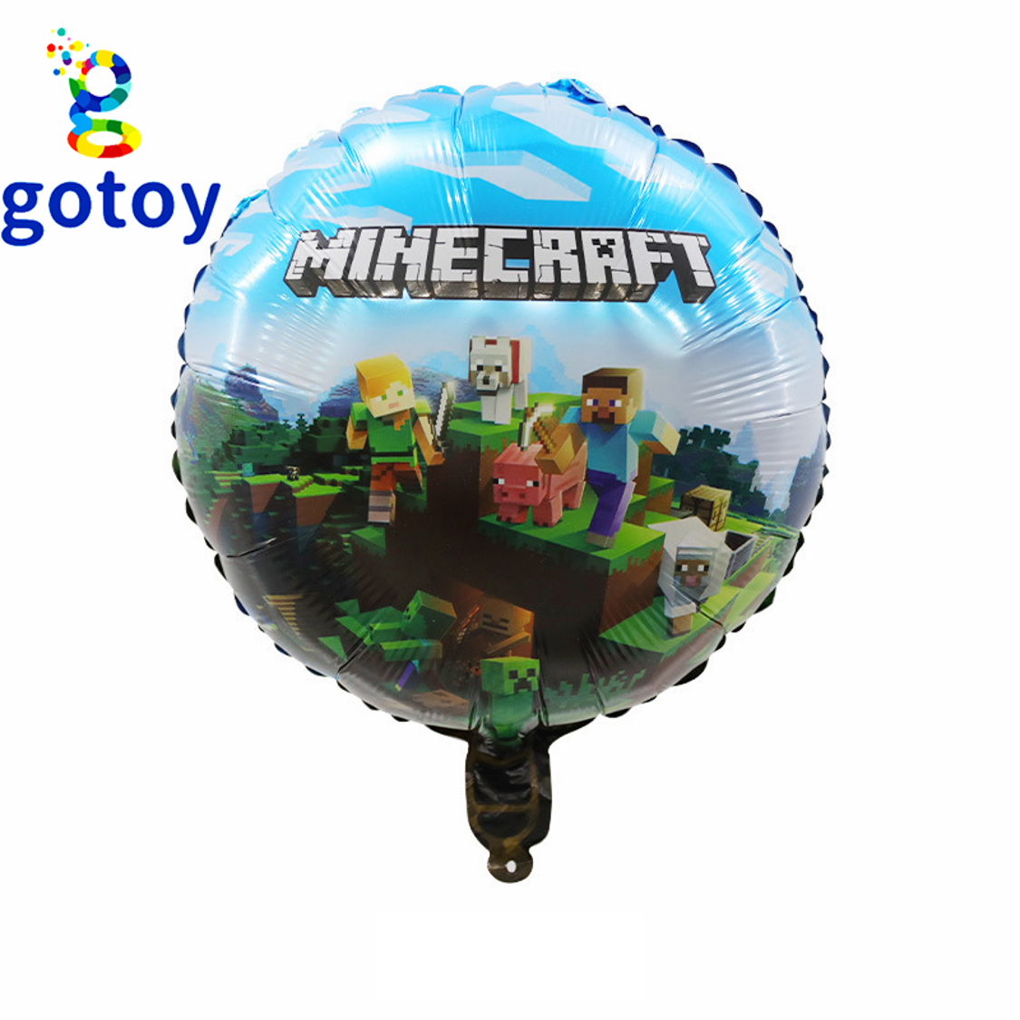 18 inch Minecraft Foil Balloon Display (Air Filled and Heliu