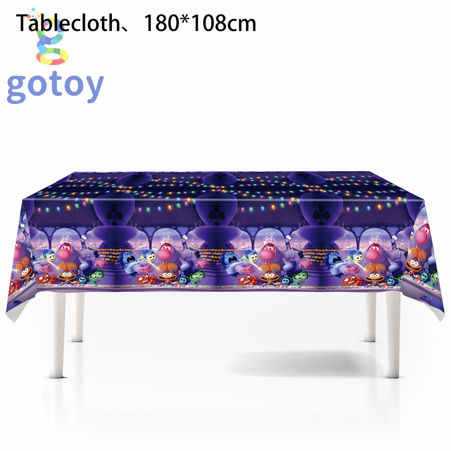 Inside Out Film Party Supplies Table Cover 180cm*108cm