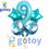 Thumbnail: 5pcs Rainbow Mermaid Number Balloon Set