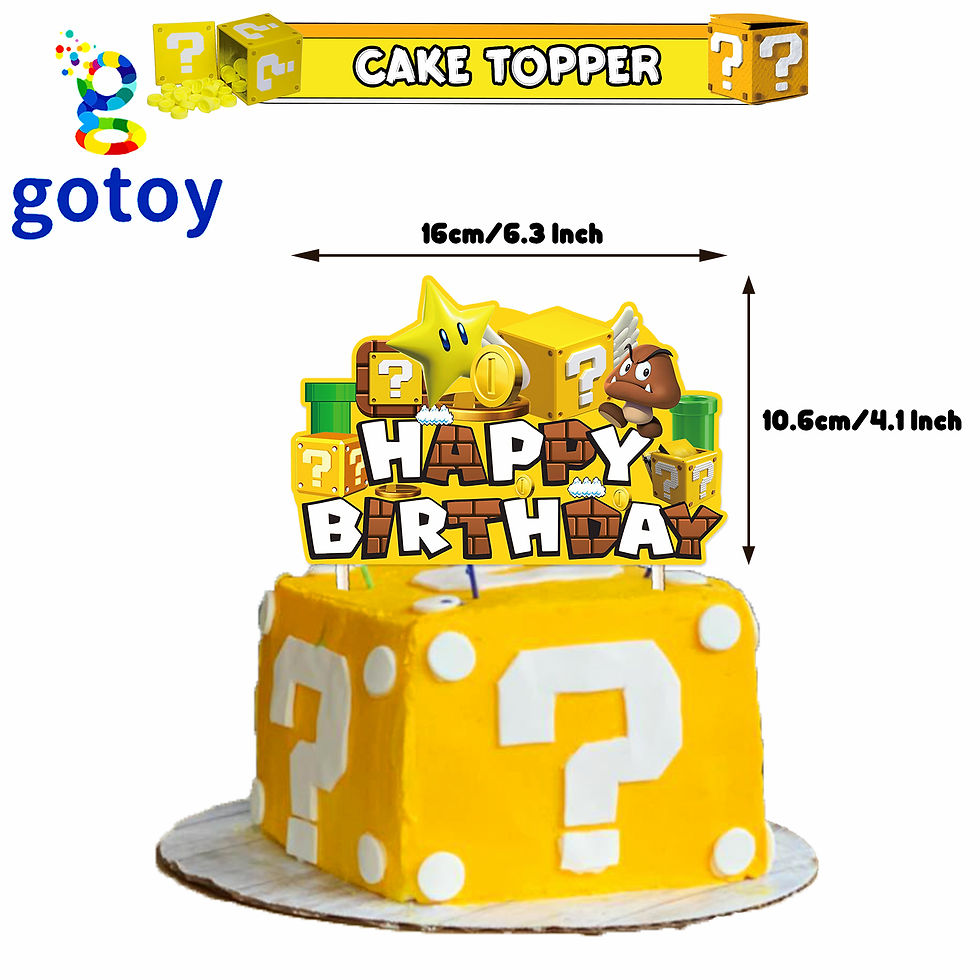 Thumbnail: Yellow question mark Super Mario Birthday Party Supplies balloon set