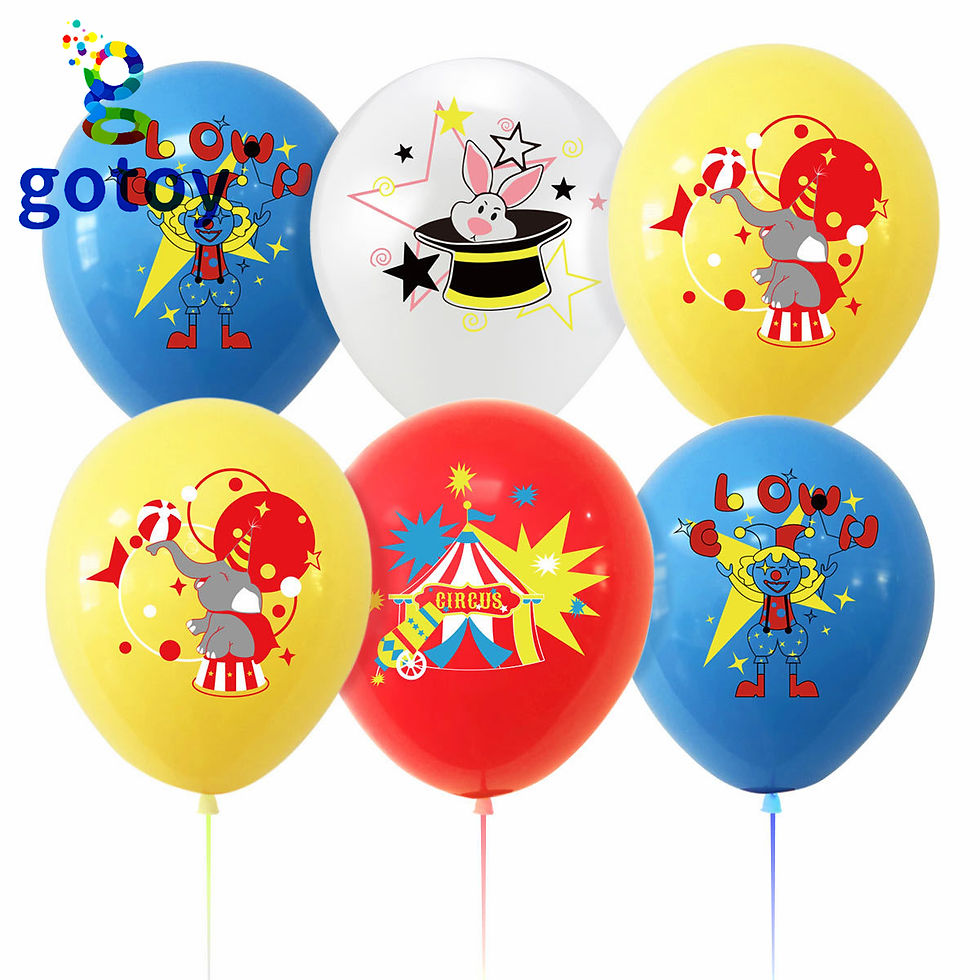 Thumbnail: Cute Circus Birthday Party Supplies balloon set