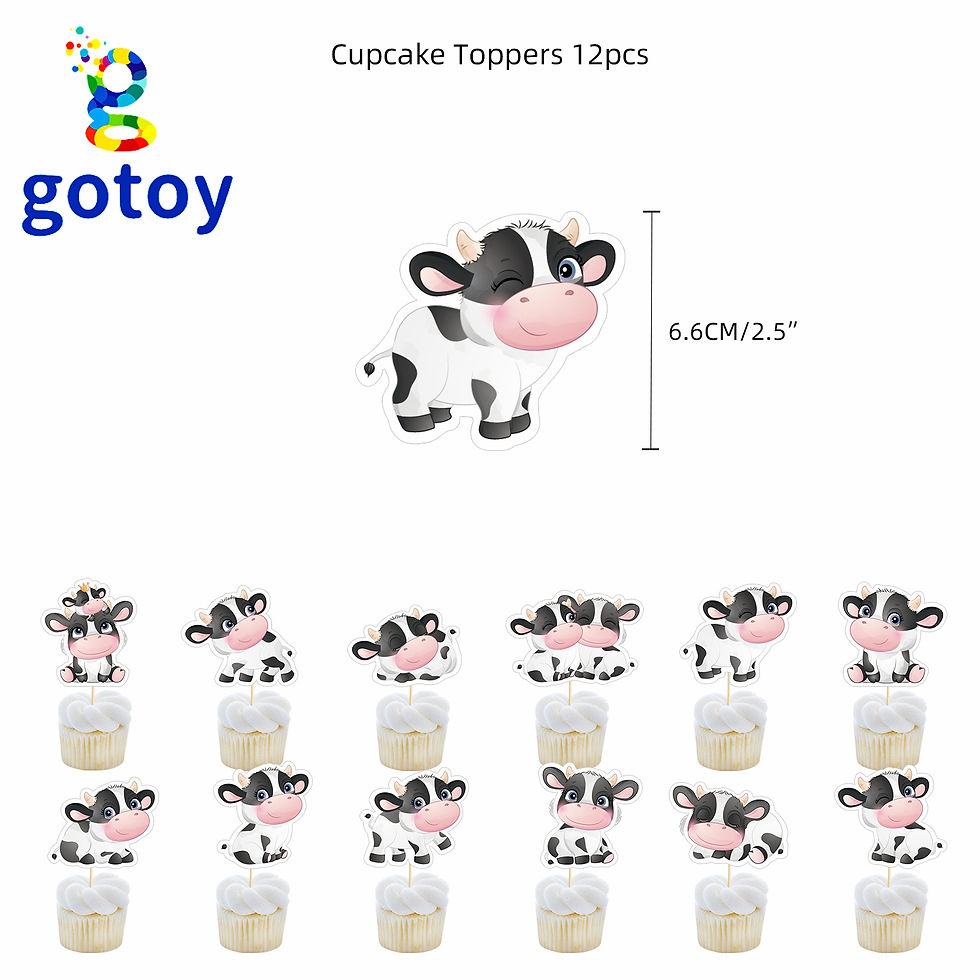 Thumbnail: Cow Farm Animals Birthday Party Supplies balloon set