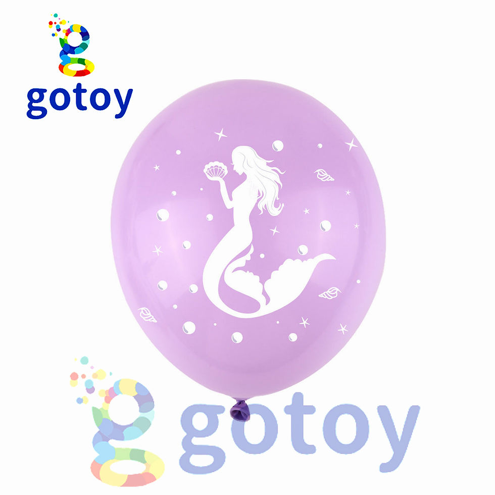 Thumbnail: Mermaid happy birthday flag and balloon set