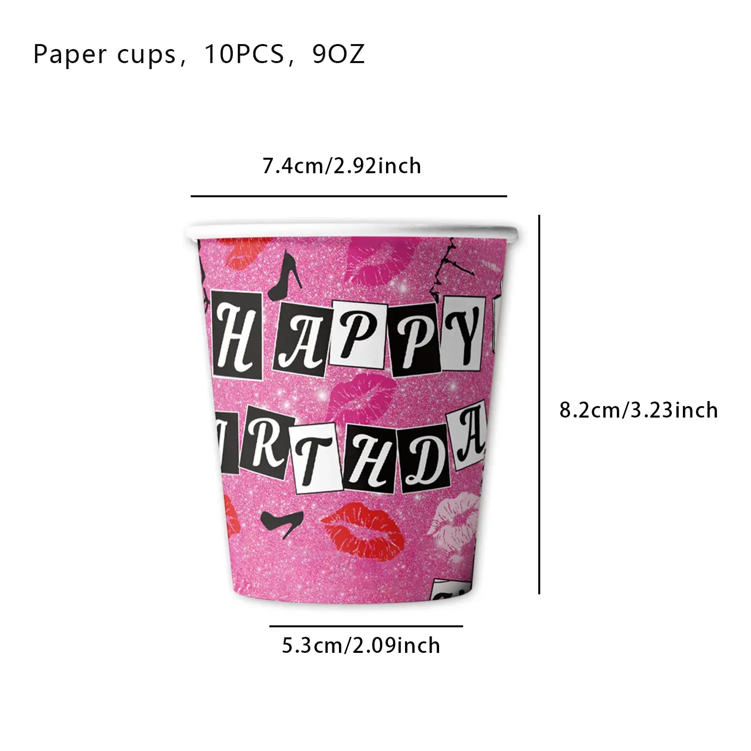 10pcs Mean Girls Party Supplies paper cup