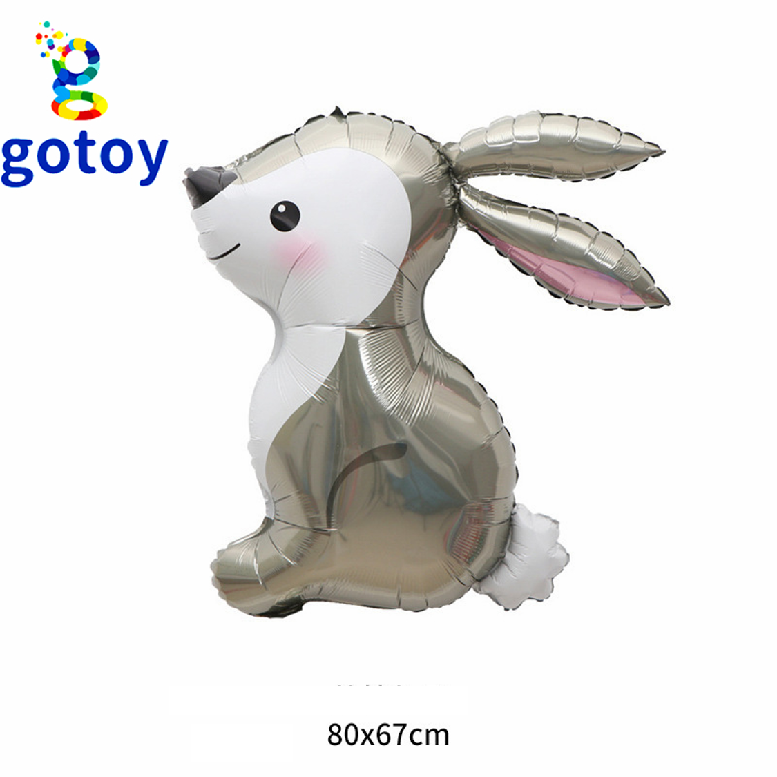Jungle bunny Foil Balloon Display (Air Filled and Helium)