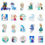 Thumbnail: 50Pcs Frozen Elsa  Stickers Funny Stickers Party Decorations gift