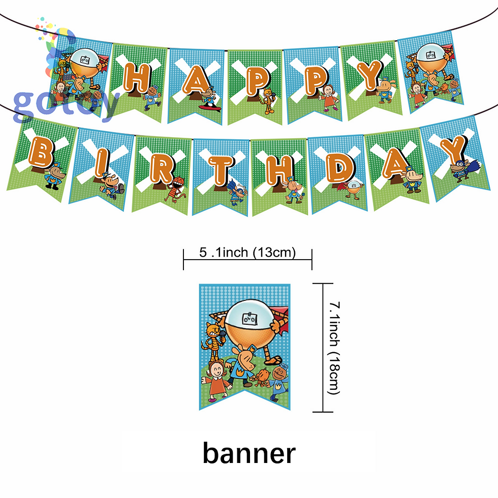 Thumbnail: Dog Man Birthday Party Supplies balloon plate  set