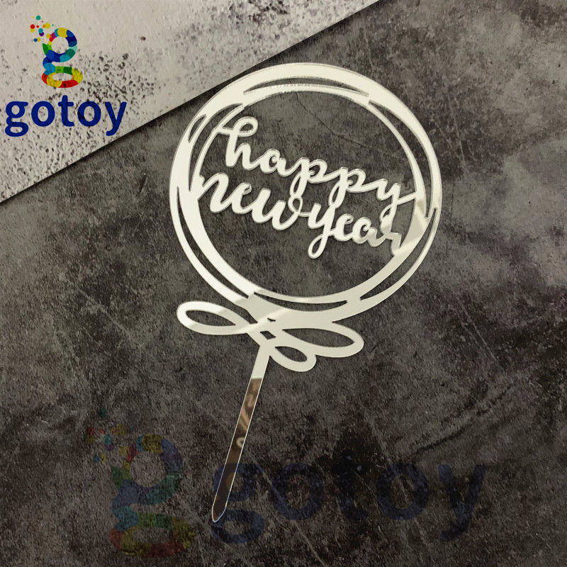 Thumbnail: Happy new year acrylic cake topper