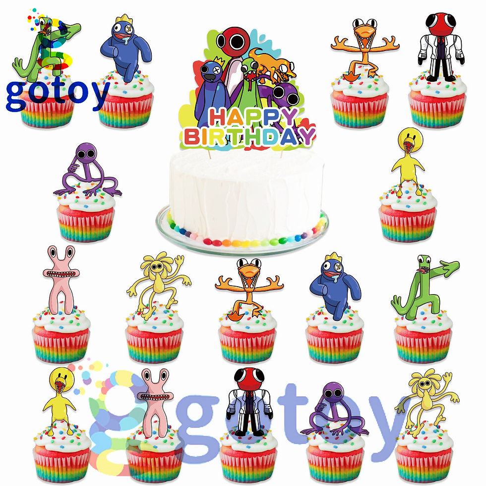 Thumbnail: Rainbow Friends Birthday Party Supplies balloon set