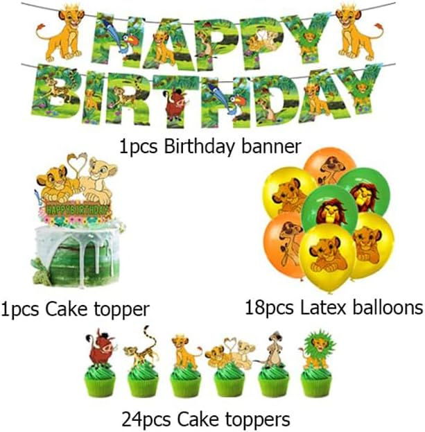 Thumbnail: Lion King Birthday Party Supplies balloon set